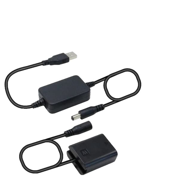 Dummy-batteri til Nikon-kameraer, kompatibel med A7R2 S2 A5100 A6400 A6300, CE-certificeret