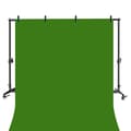 Miniatyrbillede 2 af 2: Fotografi Baggrundsstativ, Justerbar Højde og Bredde, Holdbar Metal Konstruktions,Med grøn baggrund, 200x200cm