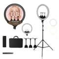 Miniatyrbillede 1 af 2: LED Ring Light, Justerbar Stativ, Fjernbetjening,200cm Tripod Kit