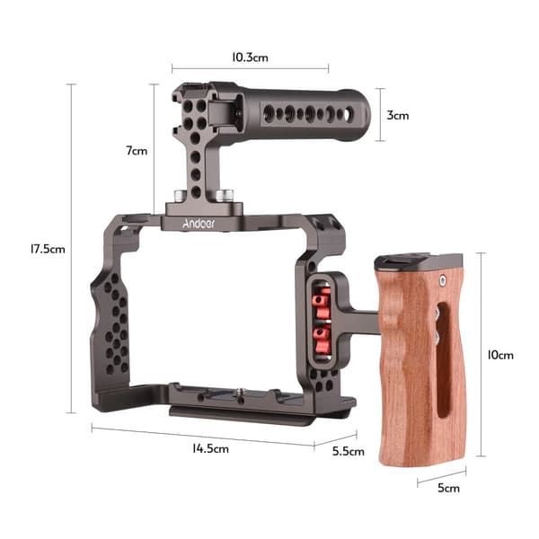 Kamerahållare Kit, Anpassad Passform för Sony A7R Serien, Lättvikts Aluminiumlegering,Typ 1