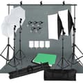 Miniatyrbild 1 av 2: Fotobelysningssats, komplett bakgrundsuppställning, högkvalitativa LED-lampor,fotokit 53