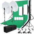 Miniatyrbild 1 av 2: Foto Studio Belysningskit, Bakgrundsstöd för Ram, 3 st Bakgrunder,Kit 53 För KR