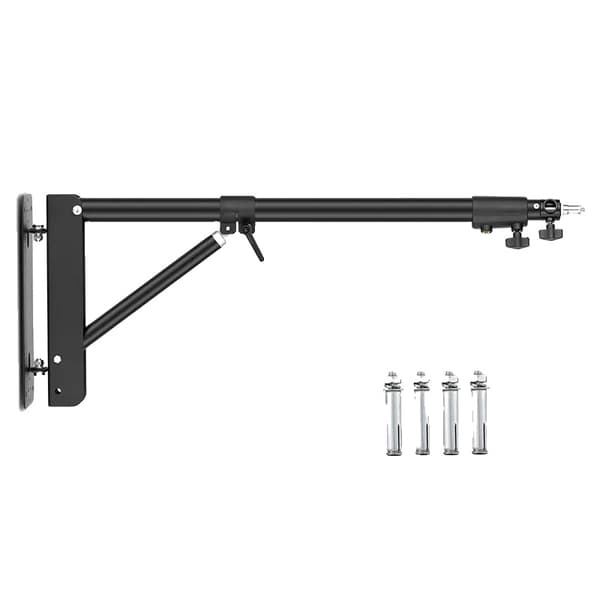 Boom Arm Lys Stativ, Justerbar Længde 80-136 cm, Robust Aluminiumlegering Konstruktion,Boom Arm Lys Stativ