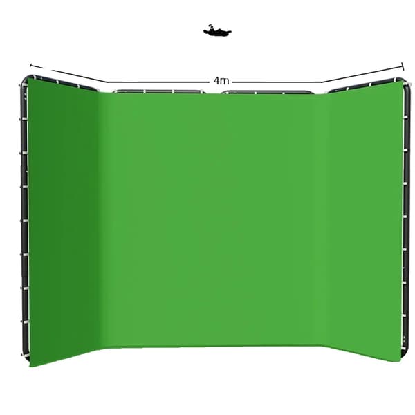 Fotografi Bakgrund med Enfärgade Färger, 240x400cm Storlek, Muslinmaterial,Stor Grön