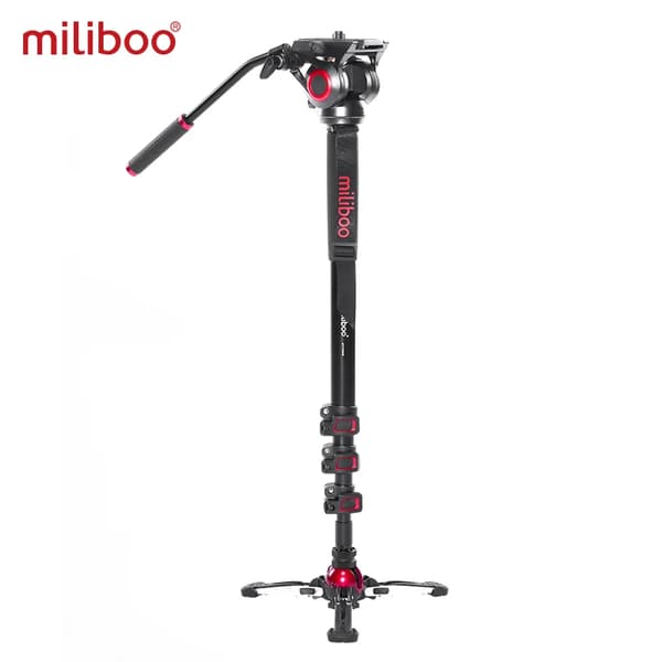 Kamera Monopod, Flydende Draghoved, Professionelt Stativ, Aluminium