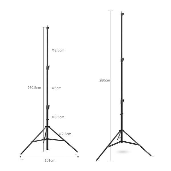Studio Lysstativ, Impact Luftdæmpet, Teleskopisk Støtte, AL-280