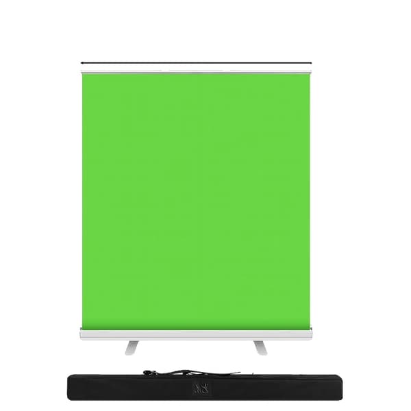Chroma Key Grøn Skærm, Bærbar og Sammenklappelig, Krølfri Stof,110 cm 200 cm