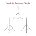 Miniatyrbild 2 av 2: Kamerastativ, konstruktion av aluminiumlegering, justerbar höjd, 3 st tripod