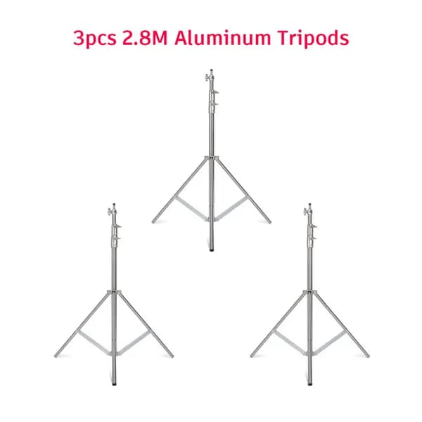 Kamerastativ, konstruktion av aluminiumlegering, justerbar höjd, 3 st tripod