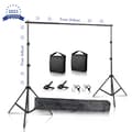 Miniatyrbild 2 av 2: Fotostudio bakgrundsställ, justerbar höjd, bärbar bärväska, 2,6Mx3M, Ny Flexibel Sandsäck