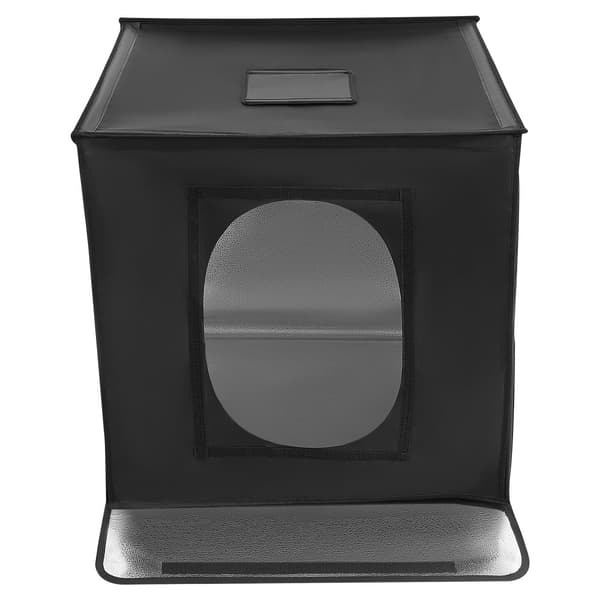 Fotograferingsljuslåda, Justerbar LED-belysning, Portabelt kubdesign,VIT