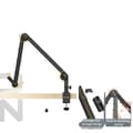 Miniatyrbillede 1 af 2: Skrivebords mikrofonstativ, 360 graders gimbal, justerbar højde, aluminiumlegering konstruktion,LS25 Mikrofonarm
