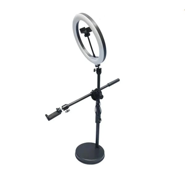 Tripod Fyldelys, Skrivebordsholder, Doven Beslag, Mobiltelefonholder,med ringlys