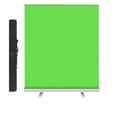 Miniatyrbillede 1 af 2: Grøn Skærm, Pull-Up Chroma Key Skærm, 100% Polyester, Krølfri,1.1