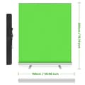 Miniatyrbillede 2 af 2: Grøn Skærm, Pull-Up Chroma Key Skærm, 100% Polyester, Krølfri,1.5