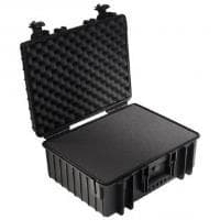 B&W outdoor.cases Type 6000 - hårdt etui - polypropylen - sort (6000/B/SI)