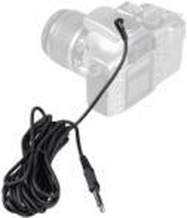 walimex 12900 kamerakabel 5 m Sort