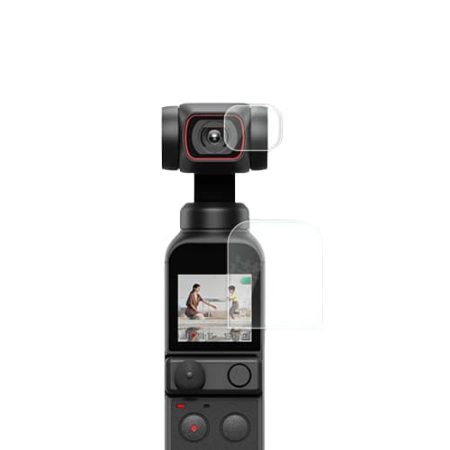 Skjermbeskytter linsebeskytter herdet glass 2-delt   DJI OSMO Pocket 2