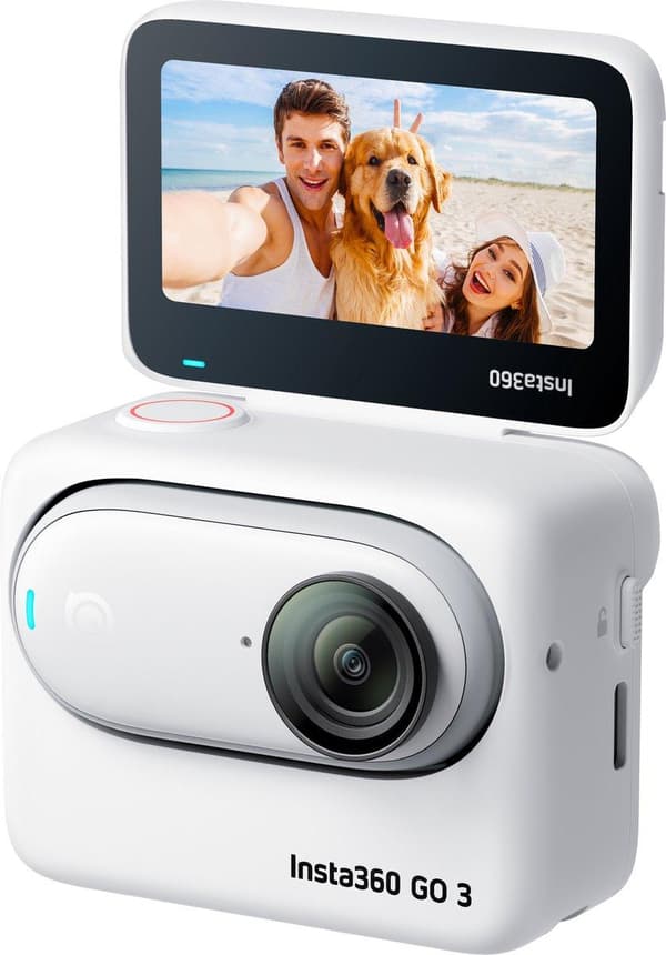 Insta360 GO 3 (64GB) Action Cam 2.7K, Bluetooth, Billedstabilisering, Minikamera, Sprøjtsikker, Touch Screen, Vandtæt, Slow Motion, Time Lapse (854776