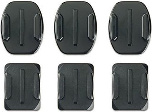 GoPro Curved + Flat Adhesive Mounts - Support System - Adhesive Mount - til HD HERO, HERO+ LCD, HERO3, HERO4 Session, HERO6 Black, HERO7 Black, Silver