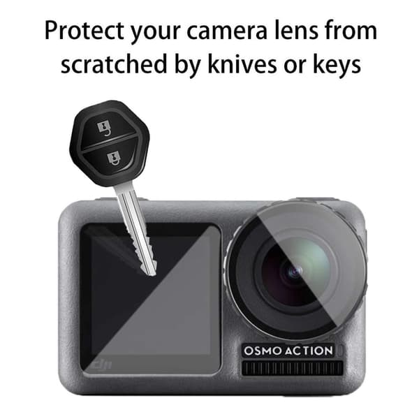 9-pack linsebeskytter skjermdeksel for DJI OSMO Action 1 Gjennomsiktig