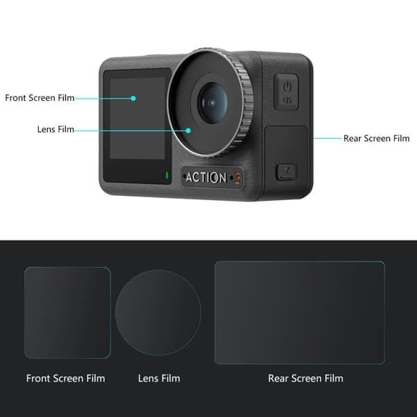 INF Linssinsuoja näytönsuoja DJI Osmo Actionille