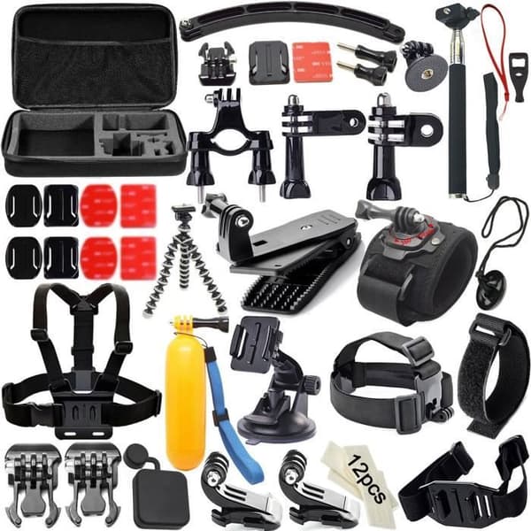 50 i 1 Gopro kameratillbehörssats