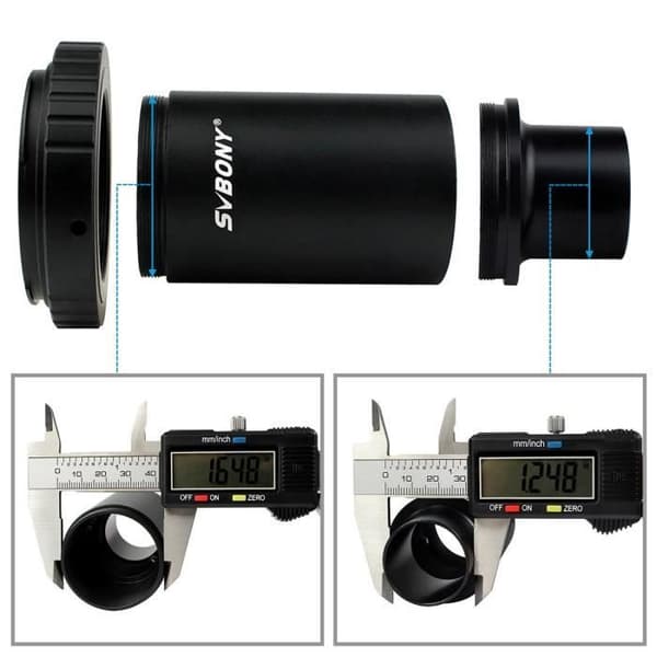 Svbony 1.25 M42 Ring T2-monteringsadapter för Canon EOS SLR &amp; DSLR+förlängningsrör+okularadapter DSLR-kamera