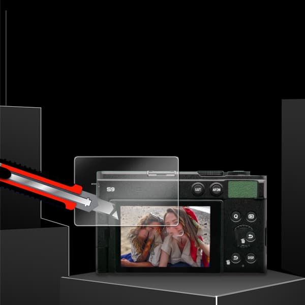 INF Panasonic S9 skjermbeskytter i herdet glass til kamera