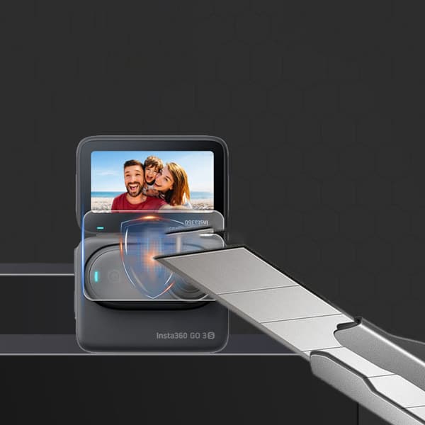 INF Beskyttelsespakke for Insta360 GO 3S: Herdet glass skjermbeskytter & linsebeskytter