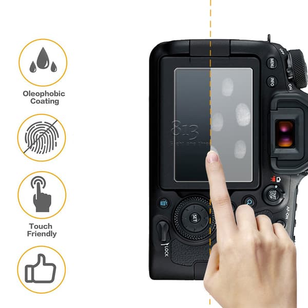 INF Canon EOS 6D Mark II karkaistu lasi näytönsuoja (2 kpl)