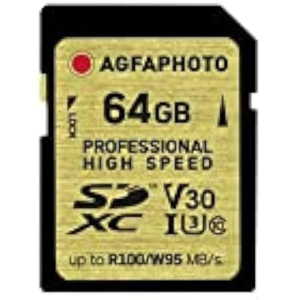 SDXC-kort - AGFAPHOTO - 64GB - UHS I - V30 - High Speed U3