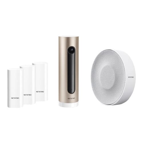 Netatmo Smart Alarm System with Camera - säkerhets- och övervakningssystem för hemmet - Bluetooth, 802.11b/g/n