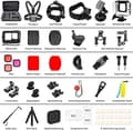 Miniatyrbild 2 av 5: Tillbehör GoPro - Tillbehörsset kompatibelt med GoPro Hero 12 11 10 9 Black - Inkluderar bröstsele, en cykelhållare
