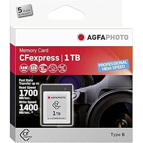 CFexpress Flashminne - AGFAPHOTO - 1 To - Hög Hastighet - Professionell - NAND