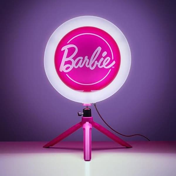 Ljusring - PALADONE - Barbie - 3 ljuslägen - Stativ ingår - Telefonhållare