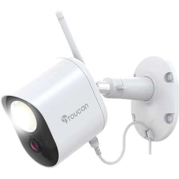 Toucan säkerhetslampa med kamera och radar rörelsedetektering