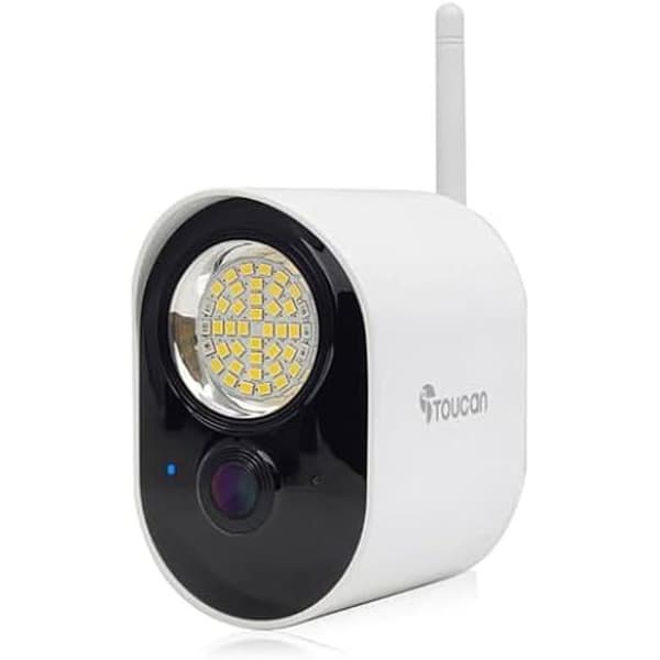 Toucan säkerhetslampa med kamera och radar rörelsedetektering