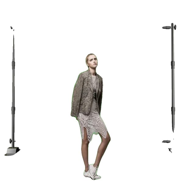 Backdrop Stand Kit, Justerbar Højde og Bredde, Flere Farvemuligheder,2,4x3,0M Grøn