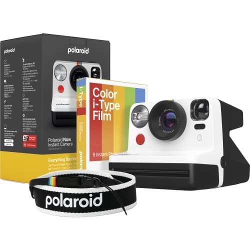 Polaroid - Now Gen 2 E-Box Camera Limited Edition - Black & white