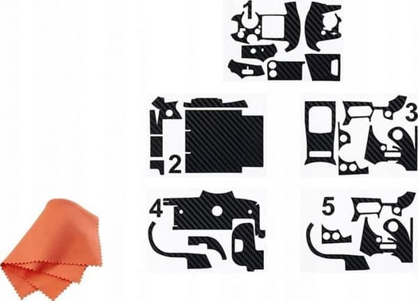 Pack med fototillbehör - Jjc kroppsbaksida i kolfiber KS-RCF för Canon EOS R