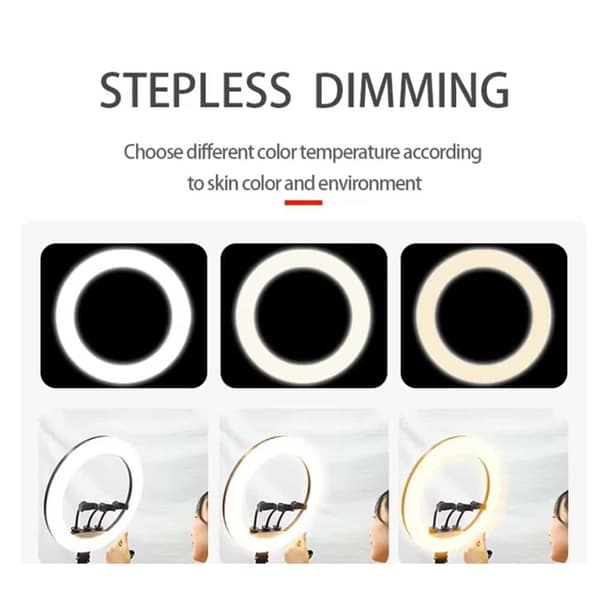 LED Ring Light – Perfekt Ljussättning för Makeup, Livestreaming och Fotografi!