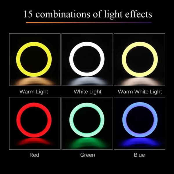 RGB Ring Light – Gör Ditt Innehåll Lysande och Färgstarkt!