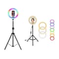 Miniatyrbild 8 av 8: RGB Ring Light – Gör Ditt Innehåll Lysande och Färgstarkt!
