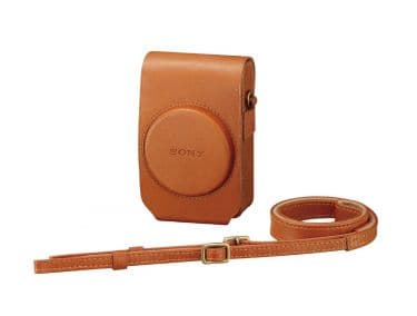Sony LCS-RXG - Kameralaukku - nahka - ruskea - Cyber-shot DSC-HX80, DSC-HX90, DSC-HX90V, DSC-HX90V, DSC-RX100, DSC-WX500, DSC-WX700