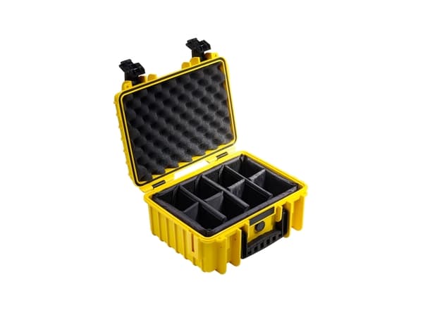 B&amp;W outdoor.cases Type 3000 - Kovakotelo - polypropeeni - keltainen