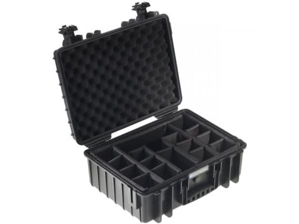 B&amp;W outdoor.cases Type 6000 - Kova kotelo - polypropeeni - musta
