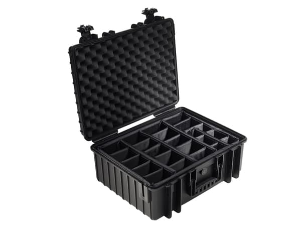 B&amp;W outdoor.cases Type 6000 - Kova kotelo - polypropeeni - musta