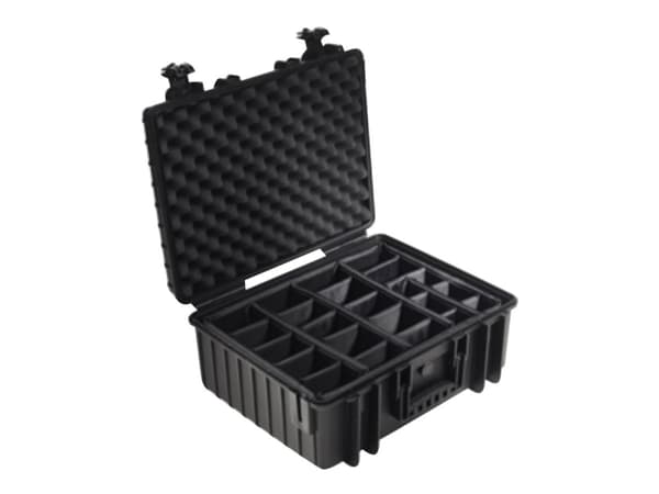 B&W outdoor.case Type 6000 - Hard eske - polypropylen - svart