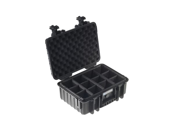 B&amp;W outdoor.cases Type 4000 - Kovakotelo - polypropeeni - musta